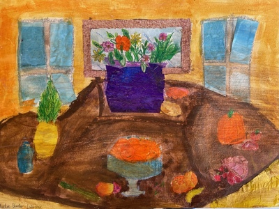 Painted & Collaged Still Life